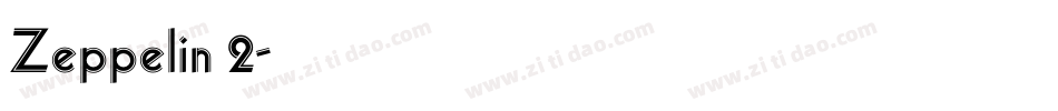 Zeppelin 2字体转换
